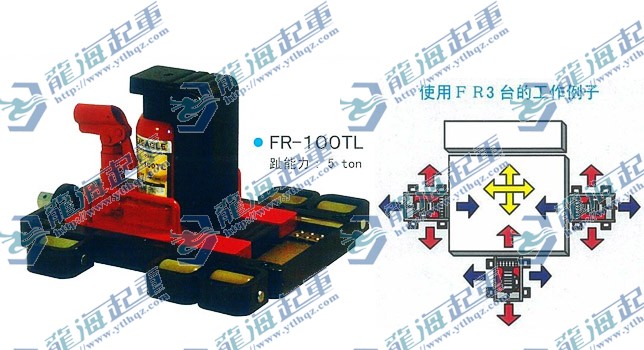 鹰牌移运型爪式千斤顶