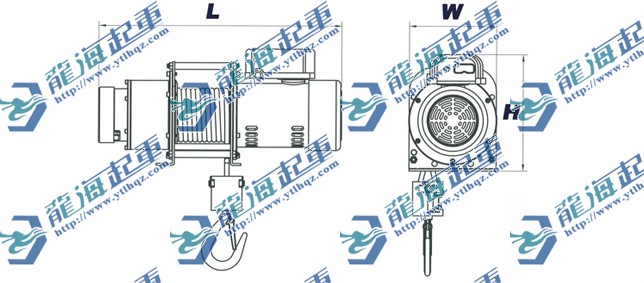 DU-205卷扬机尺寸图