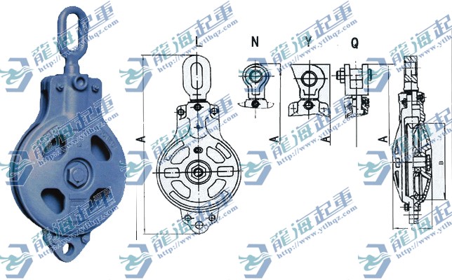 HC单轮船用滑车——【烟台开发区龙海起重工具有限公司】