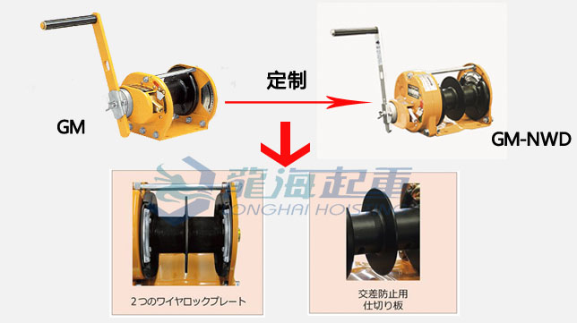 五、双线牵引式手摇绞车（NWD）