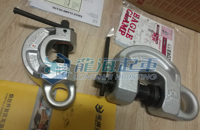 SBN型鹰牌螺旋钢板夹钳实物 SBN型鹰牌螺旋钢板夹钳实物