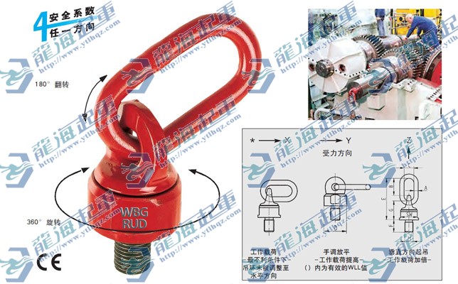 VBG旋转吊环/吊点——【烟台开发区龙海起重工具有限公司】