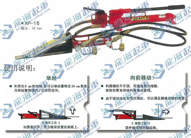 日本进口EAGLE鹰牌楔型(推举式)千斤顶