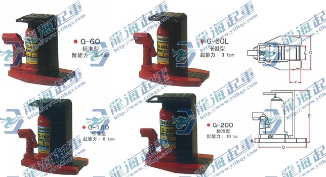 日本进口EAGLE鹰牌标准型千斤顶